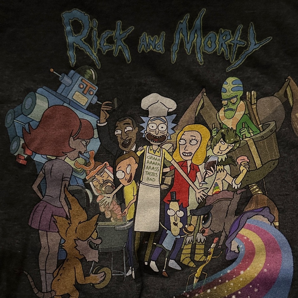 Rick and Morty Men's Graphic T-Shirt - Black